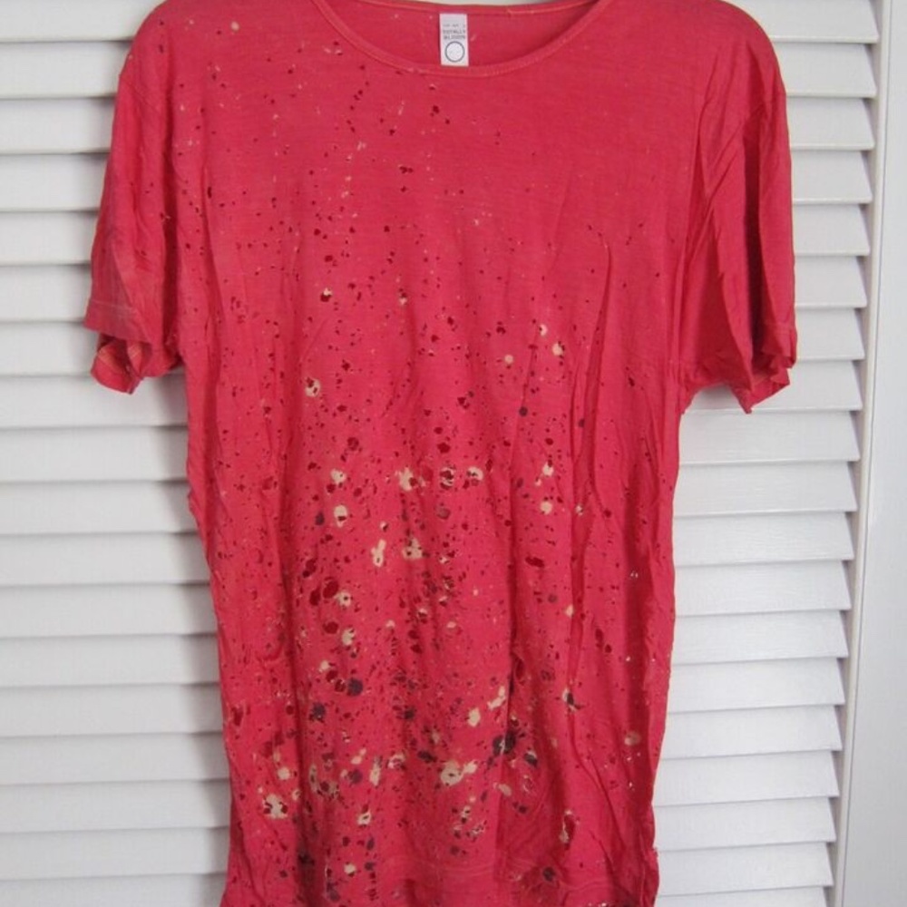 Conceptual Clothing Blown Away Distressed T Shirt sz S/M MADE IN THE USA